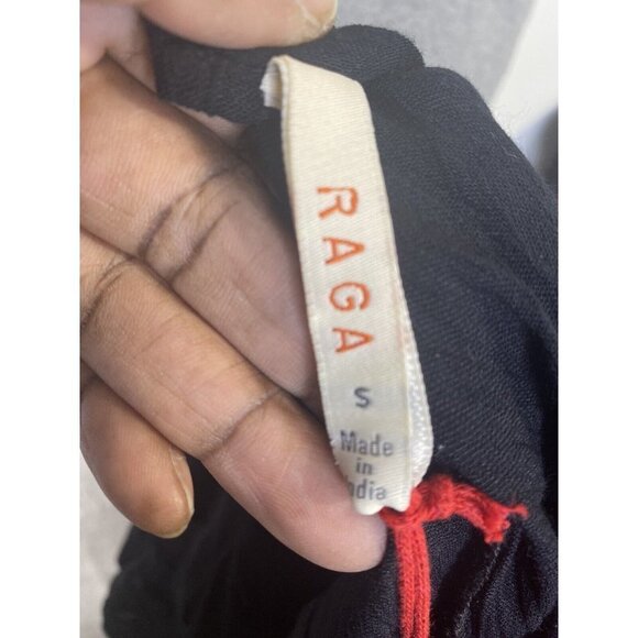 Raga Womens Off The Shoulder Black V-neck Romper‎ Size Small - Picture 6 of 8